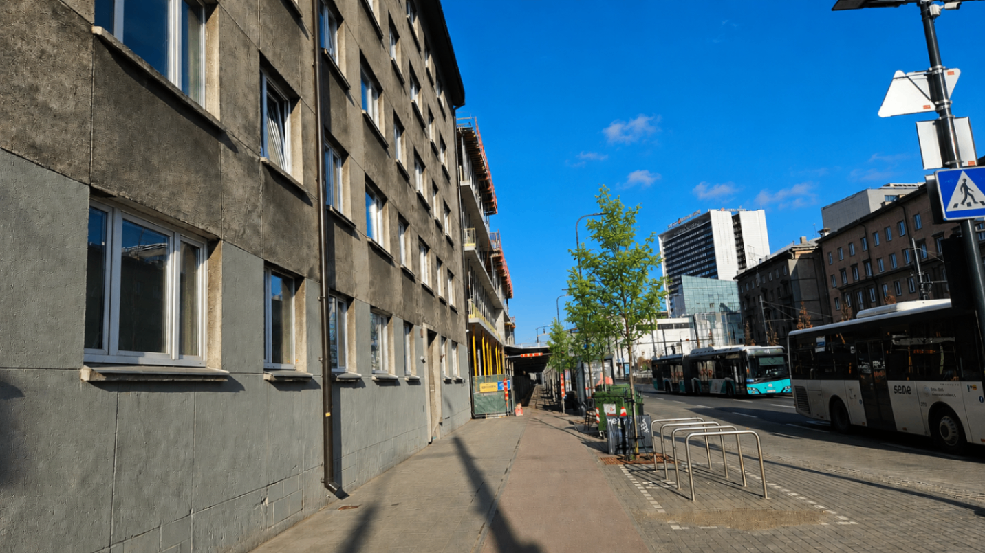 Tänav Tallinna kesklinnas korteri lähedal