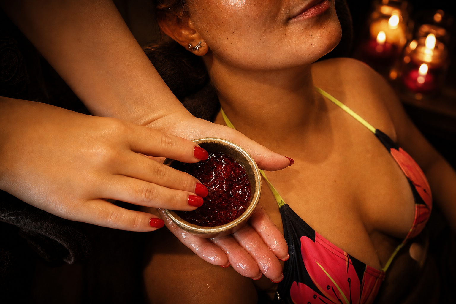 Viinamarjakoorimine Veini-SPA rituaali osana